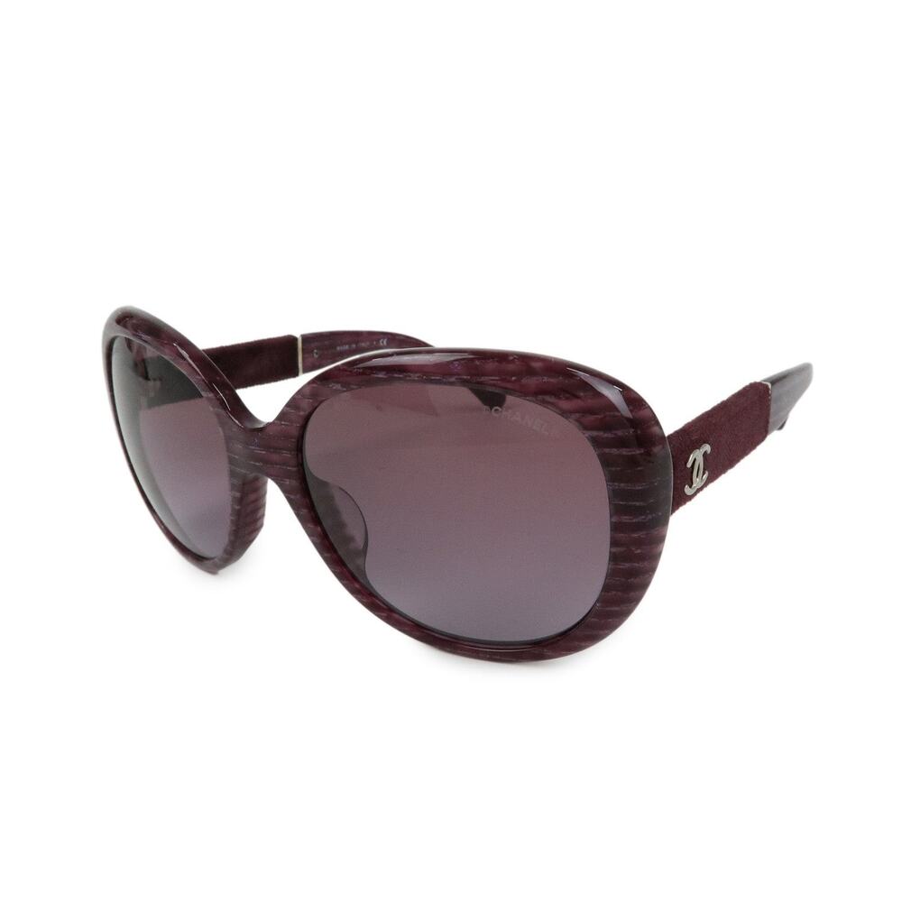 Chanel CC Logo Plastic Sunglasses Purple - Picture 1 of 5
